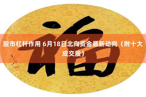股市杠杆作用 6月18日北向资金最新动向（附十大成交股）